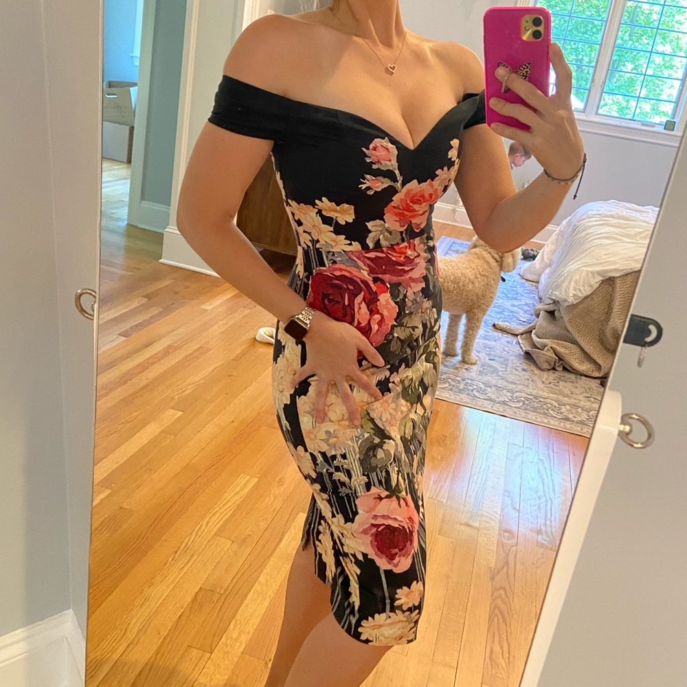 ASOS size 4, off the shoulder, sweetheart dress